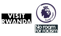 Premier League Badge&No Room For Racism& Visit Rwanda